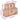 Set cufere de depozitare, 2 buc., lemn de acacia