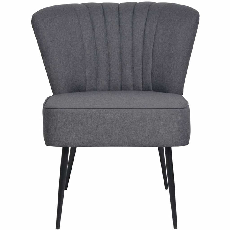 Scaun cocktail, gri închis, material textil