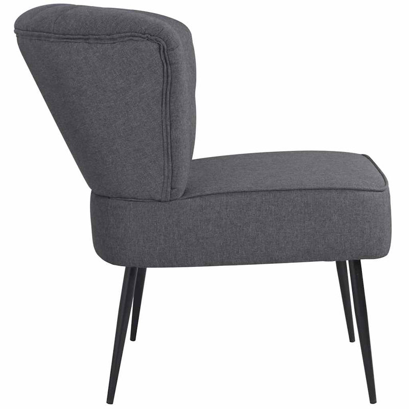 Scaun cocktail, gri închis, material textil