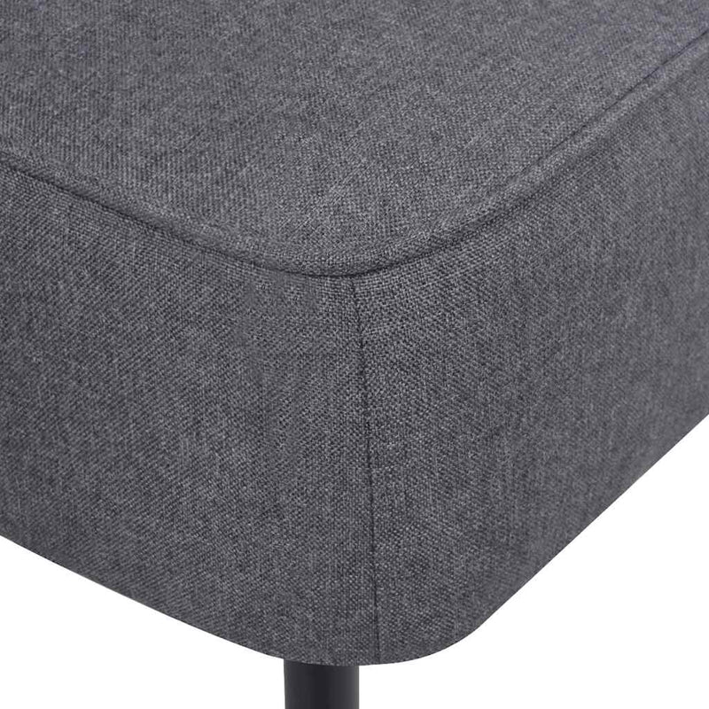 Scaun cocktail, gri închis, material textil