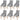Scaune de sufragerie, 6 buc., gri deschis, material textil
