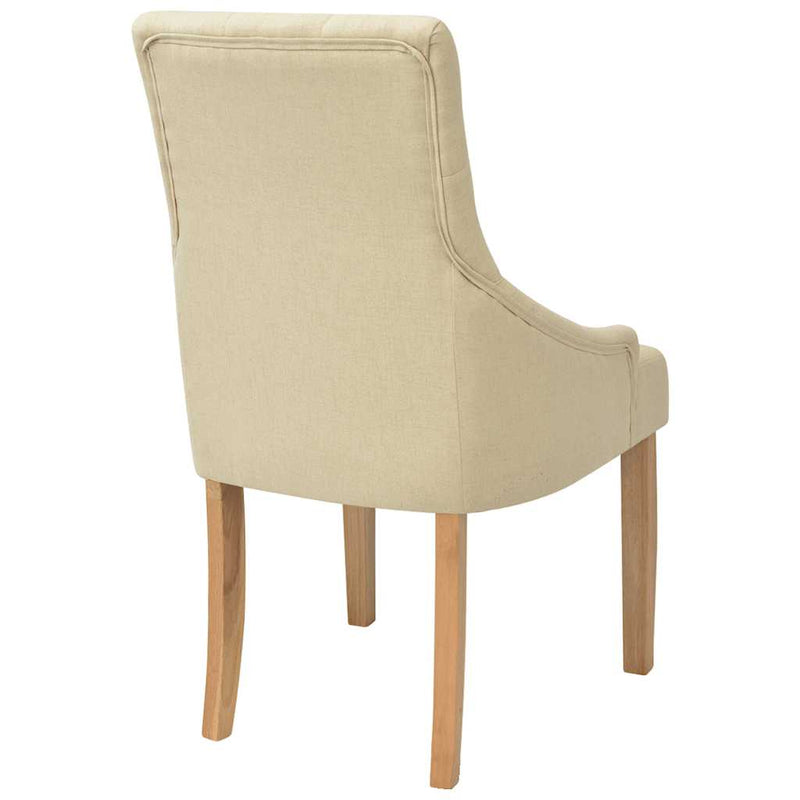 Scaune de bucătărie, 4 buc., material textil