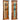 Cuier, 2 buc., 38x100 cm, lemn masiv reciclat