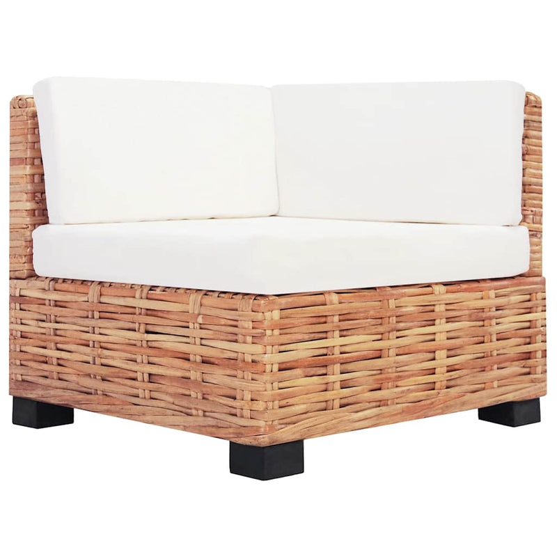 Set canapea, 18 piese, ratan natural