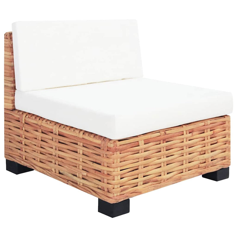 Set canapea, 18 piese, ratan natural