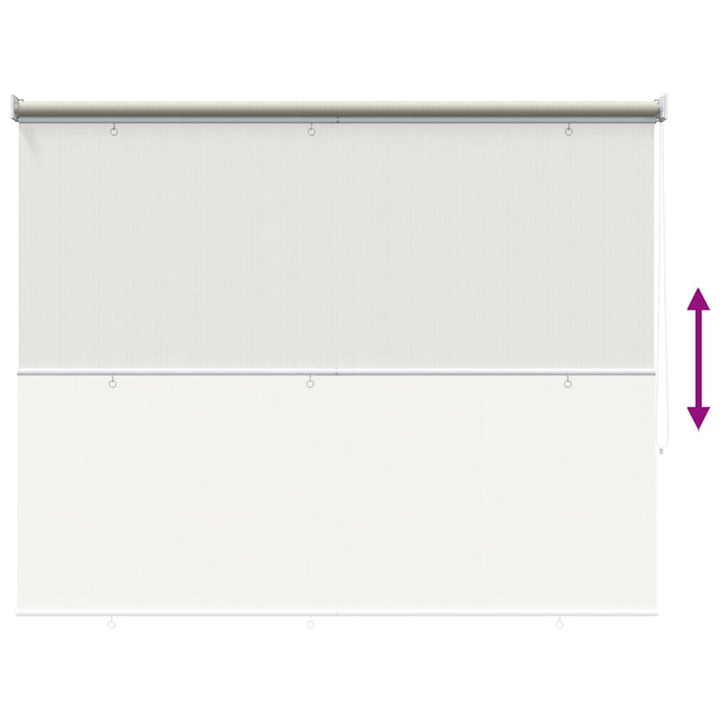 Jaluzea tip rulou de exterior 185 (l) x 230 (î) cm, crem