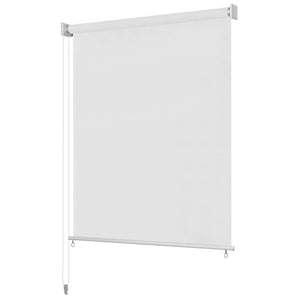Jaluzea tip rulou de exterior 125 (l) x 140 (î) cm, alb