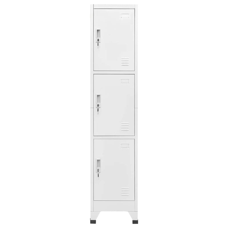Dulap vestiar cu 3 compartimente, 38x45x180 cm