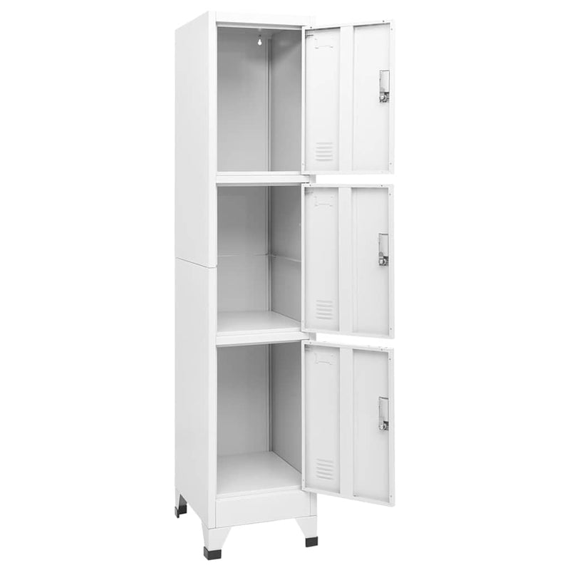Dulap vestiar cu 3 compartimente, 38x45x180 cm