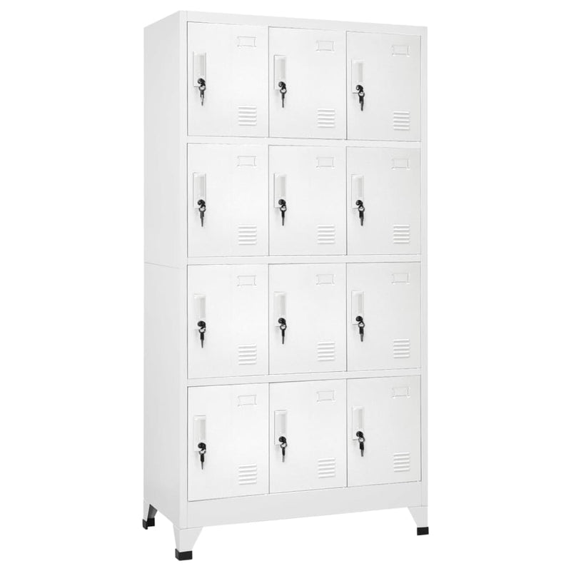 Dulap vestiar cu 12 compartimente, 90x45x180 cm