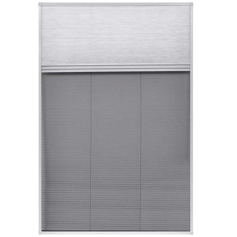Ecran insecte pentru ferestre, cu umbrar, aluminiu, 80x120 cm