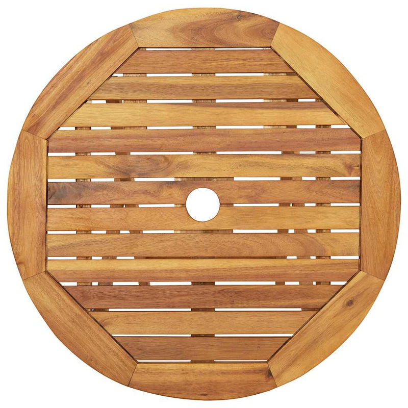 Set mobilier bistro pliabil, 3 piese, lemn masiv de acacia