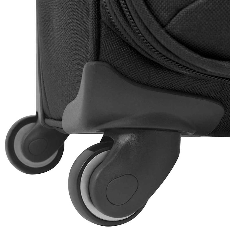 Set de valize din material textil, 3 piese, negru