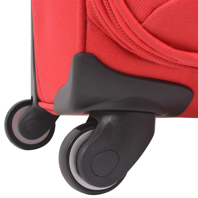 Set trolere din material textil, 3 piese, roșu