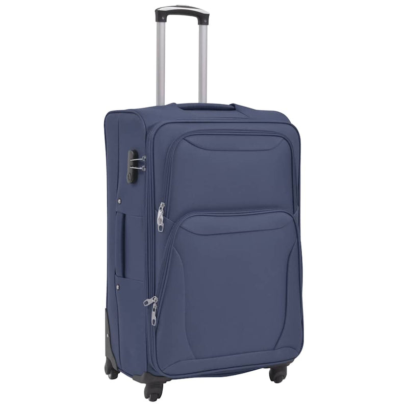 Set de trolere din material textil, 3 buc, bleumarin
