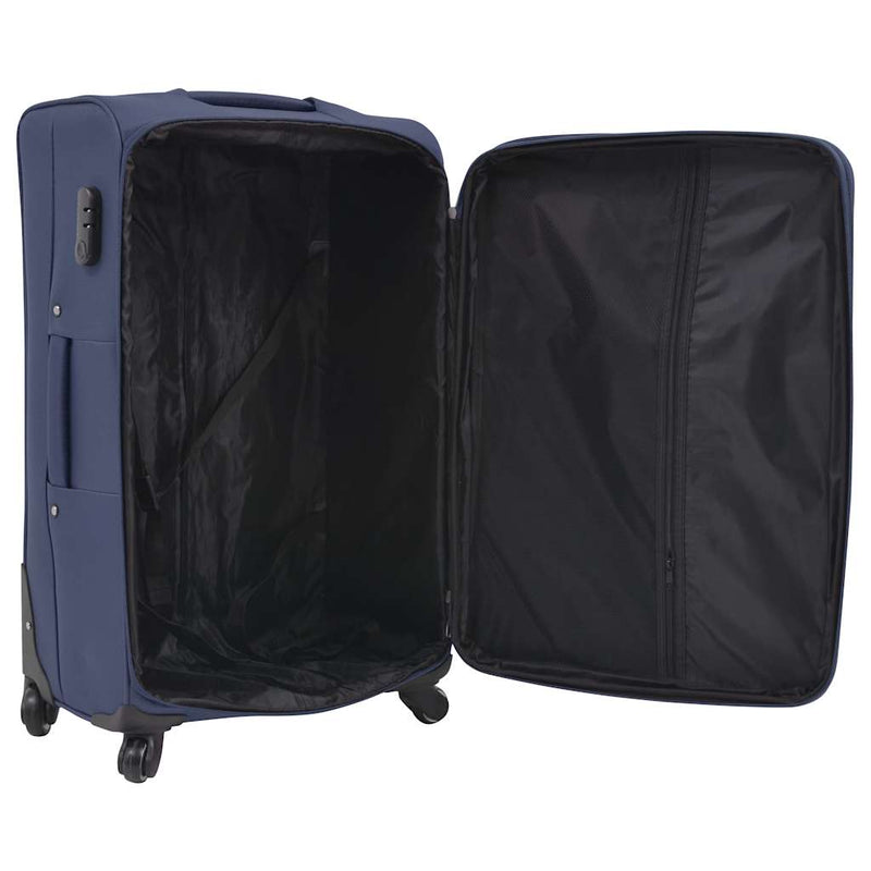 Set de trolere din material textil, 3 buc, bleumarin