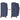 Set de trolere din material textil, 3 buc, bleumarin