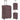 Set trolere din material textil, 3 piese, cafeniu