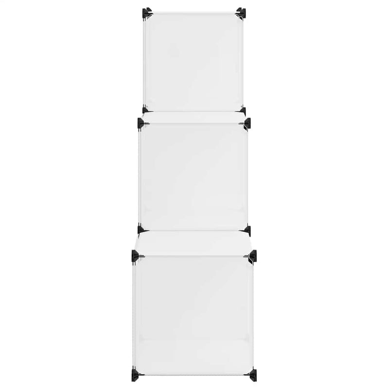 Dulap de depozitare tip cub, 6 compartimente, alb