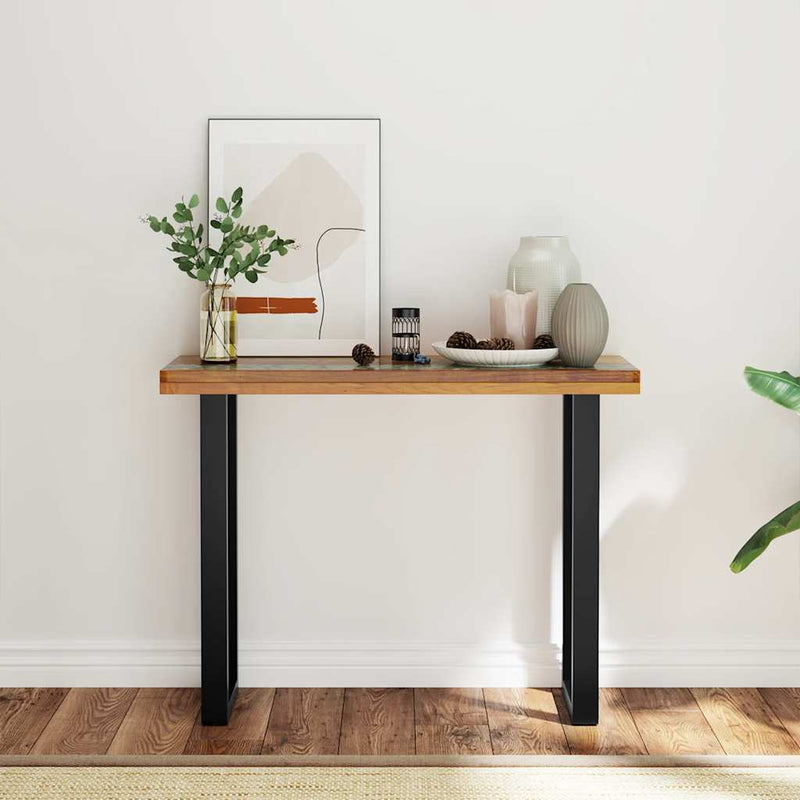 Masă consolă Lemn de tec 100 x 35 x 75 cm