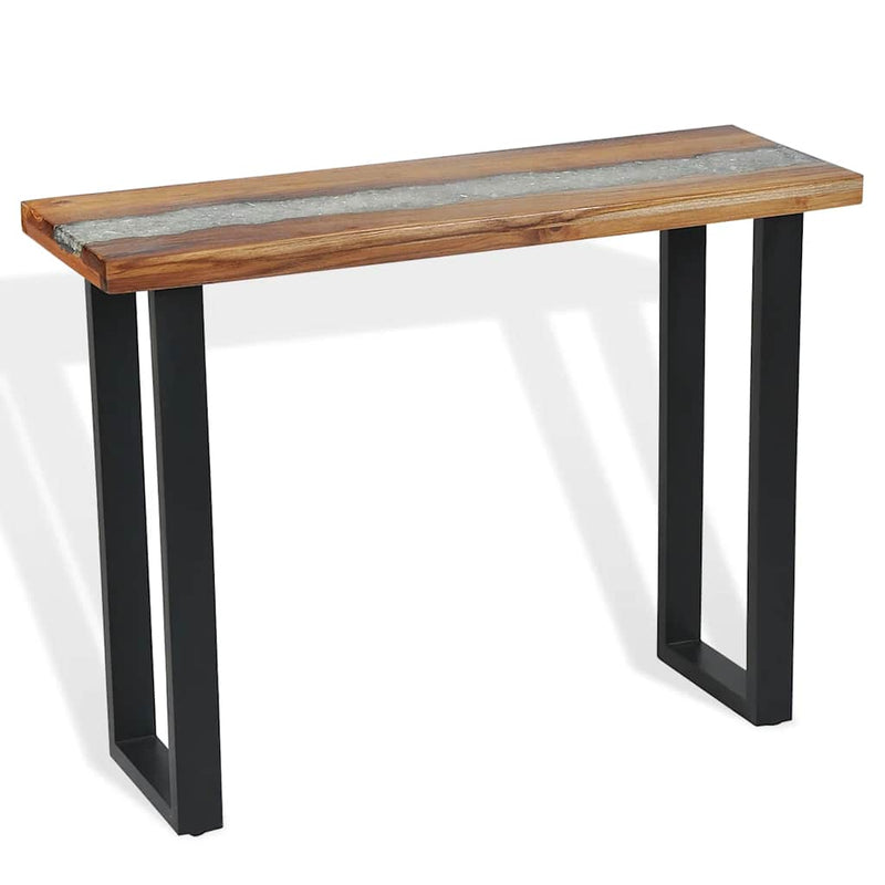 Masă consolă Lemn de tec 100 x 35 x 75 cm