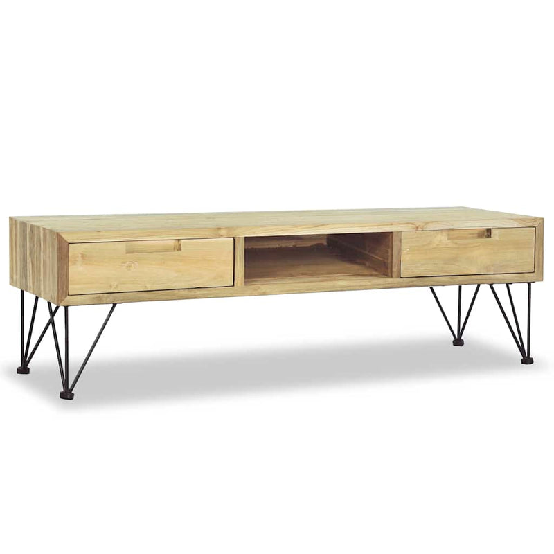 Comodă TV, 120 x 35 x 35 cm, lemn masiv de tec