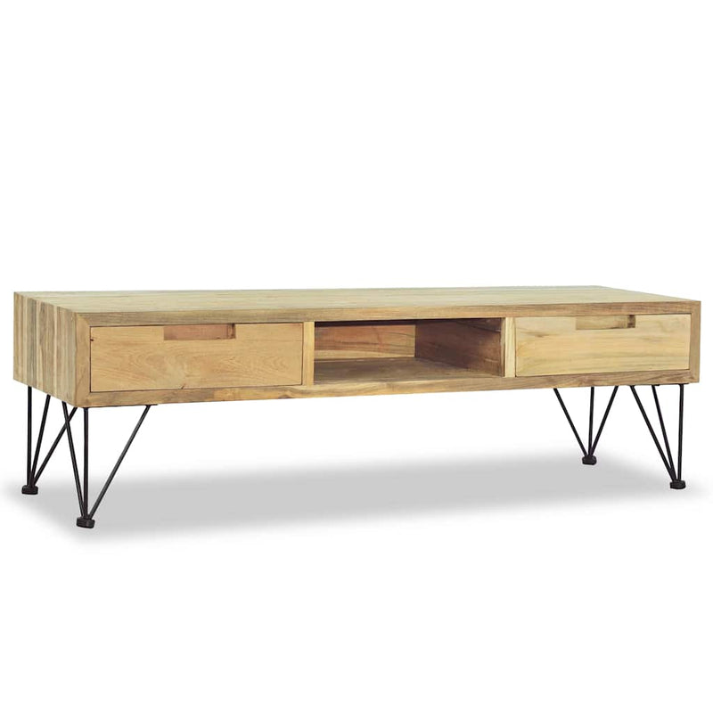 Comodă TV, 120 x 35 x 35 cm, lemn masiv de tec
