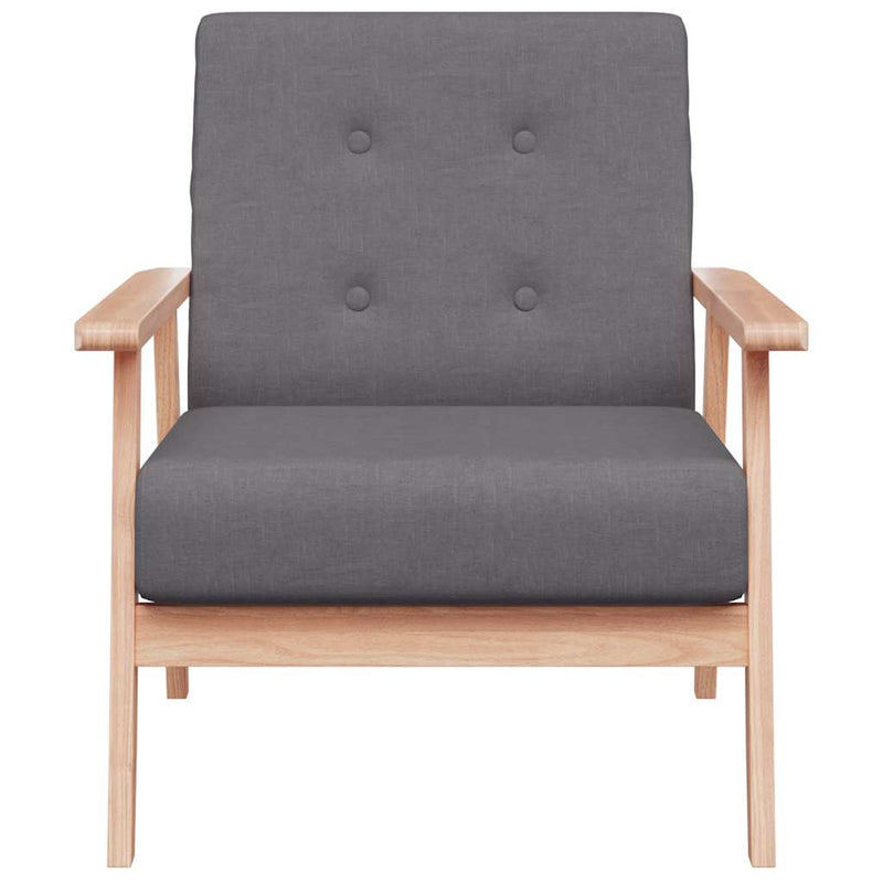 Fotoliu, gri închis, material textil