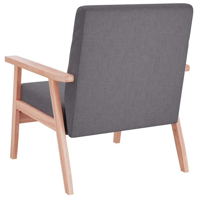 Fotoliu, gri închis, material textil