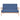 Canapea cu 2 locuri, albastru, material textil
