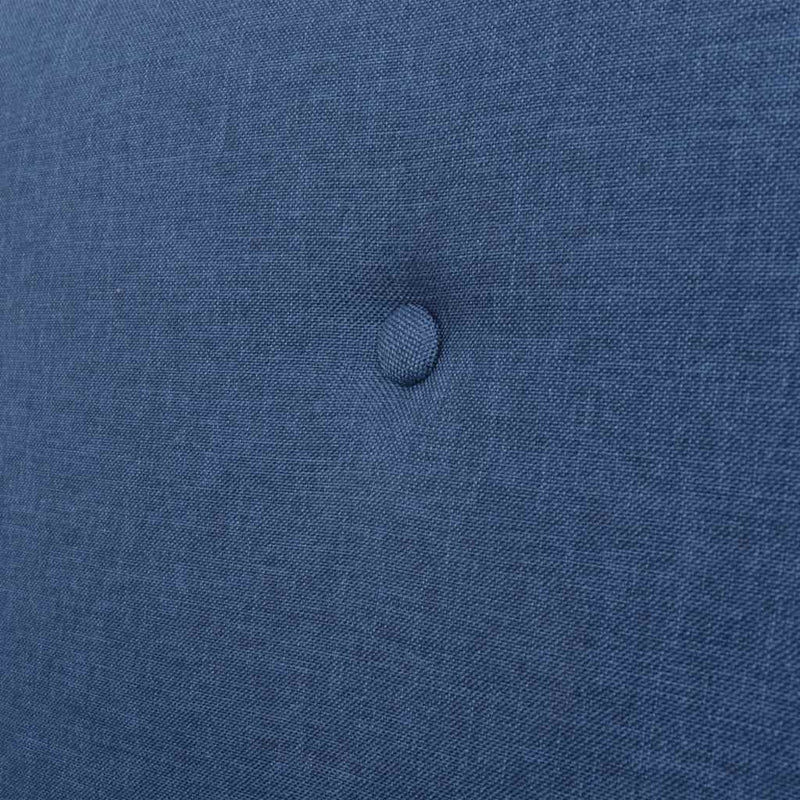 Canapea cu 2 locuri, albastru, material textil