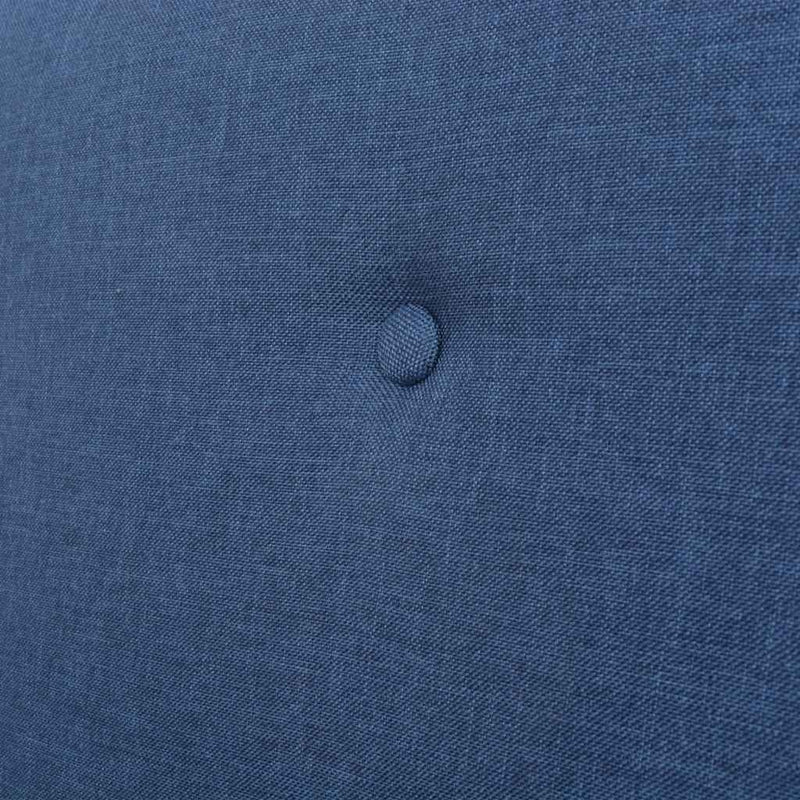 Canapea cu 3 locuri, albastru, material textil