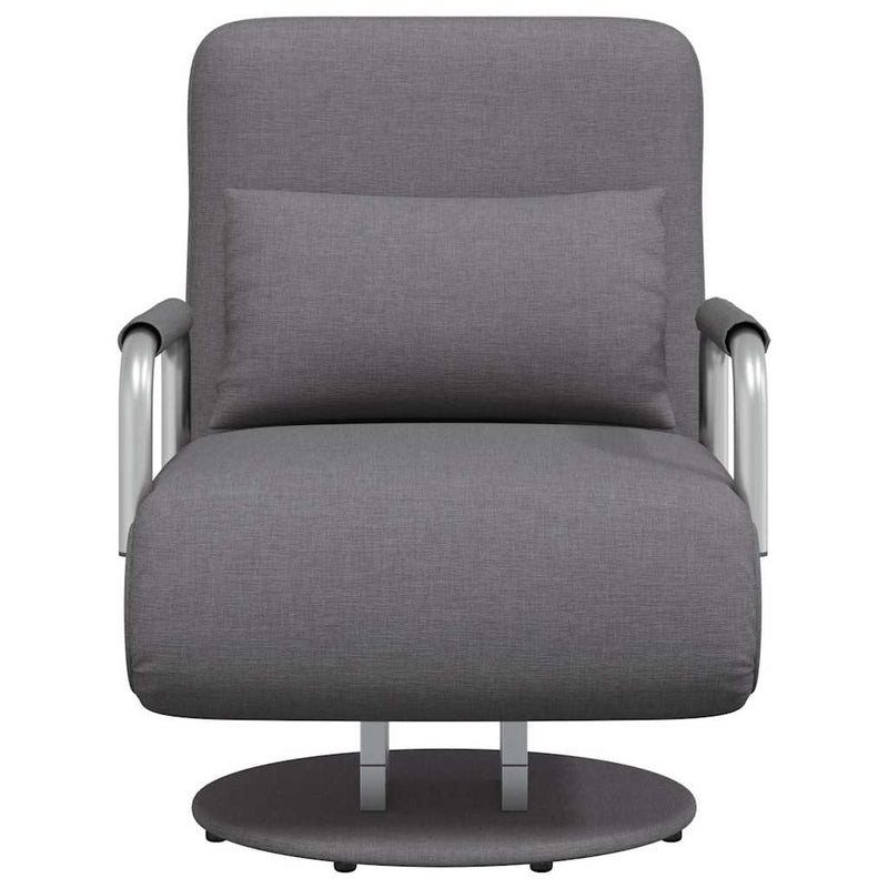 Scaun pivotant și canapea extensibilă, gri închis, textil