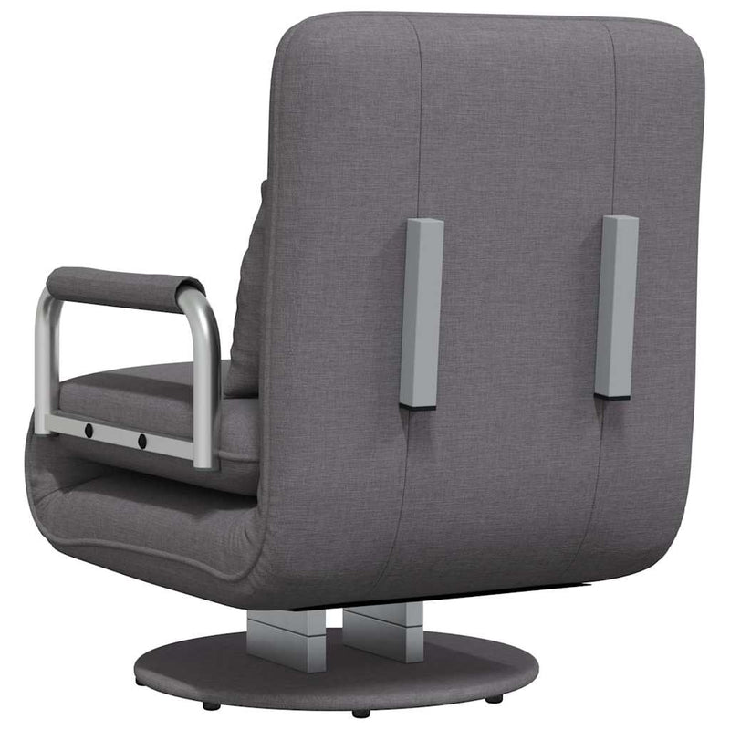 Scaun pivotant și canapea extensibilă, gri închis, textil