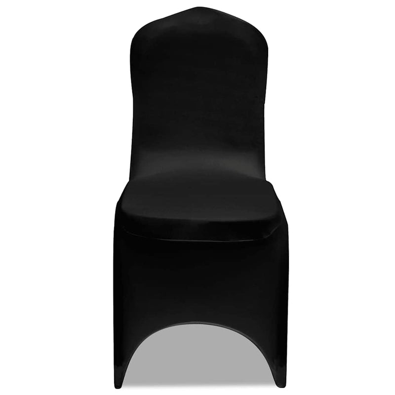Huse de scaun, elastice, 100 buc, negru