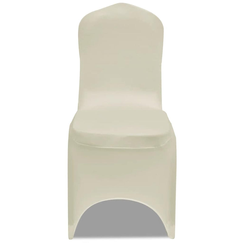 Huse elastice pentru scaun, 100 buc., crem