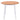 Masă de bucătărie extensibilă, rotund, MDF, alb