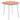 Masă de bucătărie extensibilă, rotund, MDF, alb