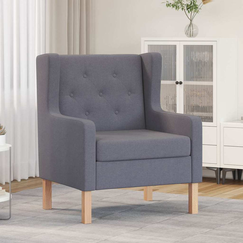 Fotoliu, gri, material textil