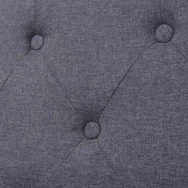 Canapea cu 2 locuri, material textil, gri