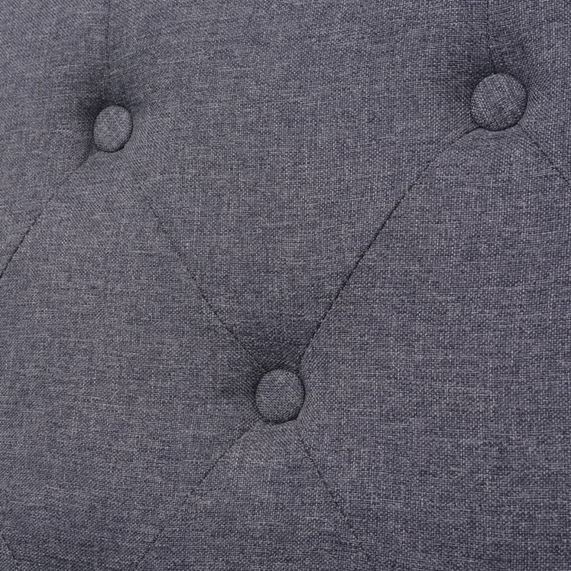 Canapea cu 3 locuri, material textil, gri