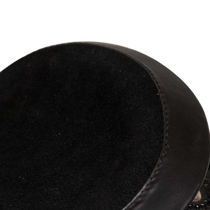 Șa Western, căpăstru & pieptar, piele naturală, 16", negru
