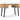 Birou Lemn masiv de tec reciclat 110x50x76 cm