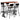 Set mobilier de bar, 5 piese, multicolor, lemn masiv reciclat