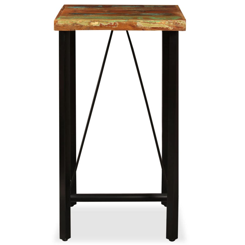 Masă de bar, 60 x 60 x 107 cm, lemn masiv reciclat
