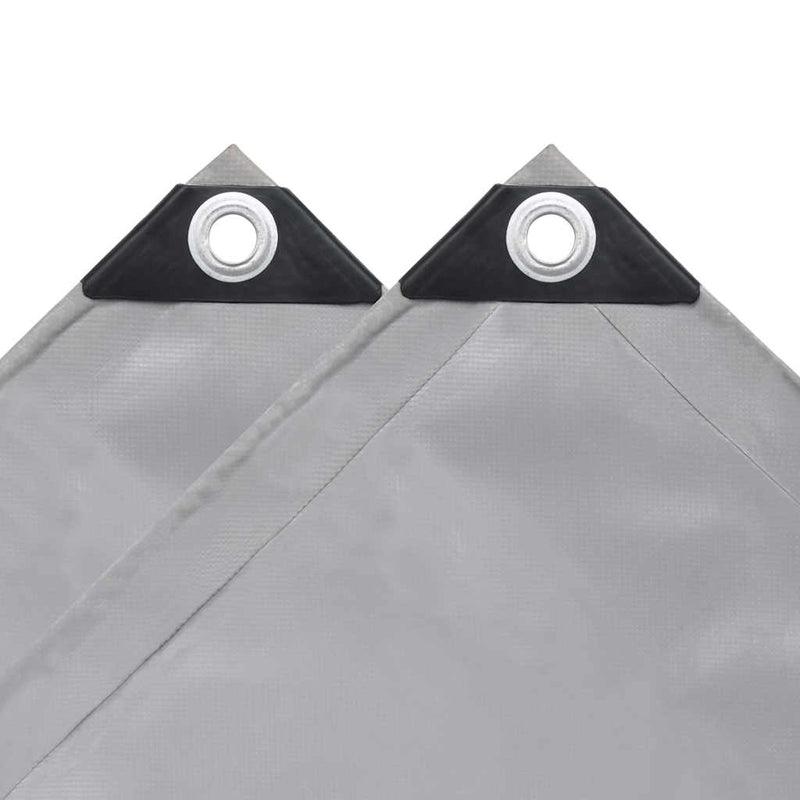 Prelate Gri 4 x 4 m Pânză cu acoperire PVC