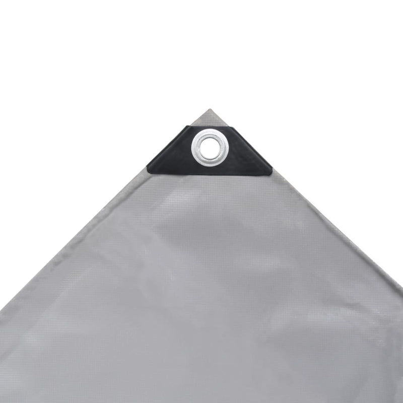 Prelate Gri 4 x 8 m Pânză cu acoperire PVC