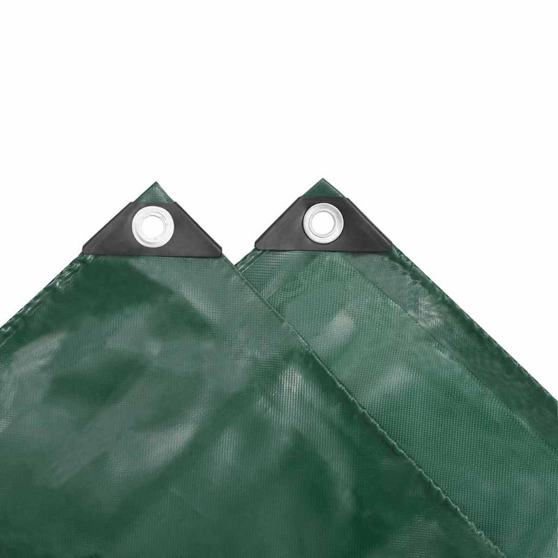 Prelate Verde 3 x 3 m Pânză cu acoperire PVC
