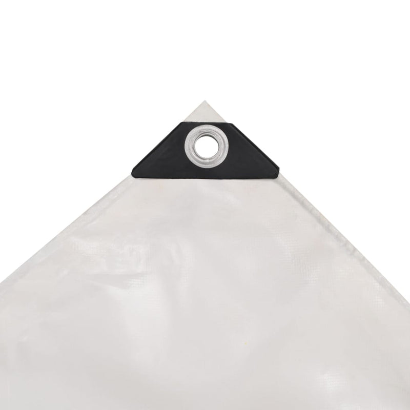 Prelate Alb 3 x 5 m Pânză cu acoperire PVC