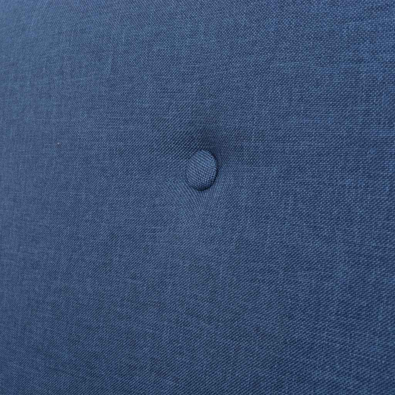 Set canapea, 2 piese, textil, albastru